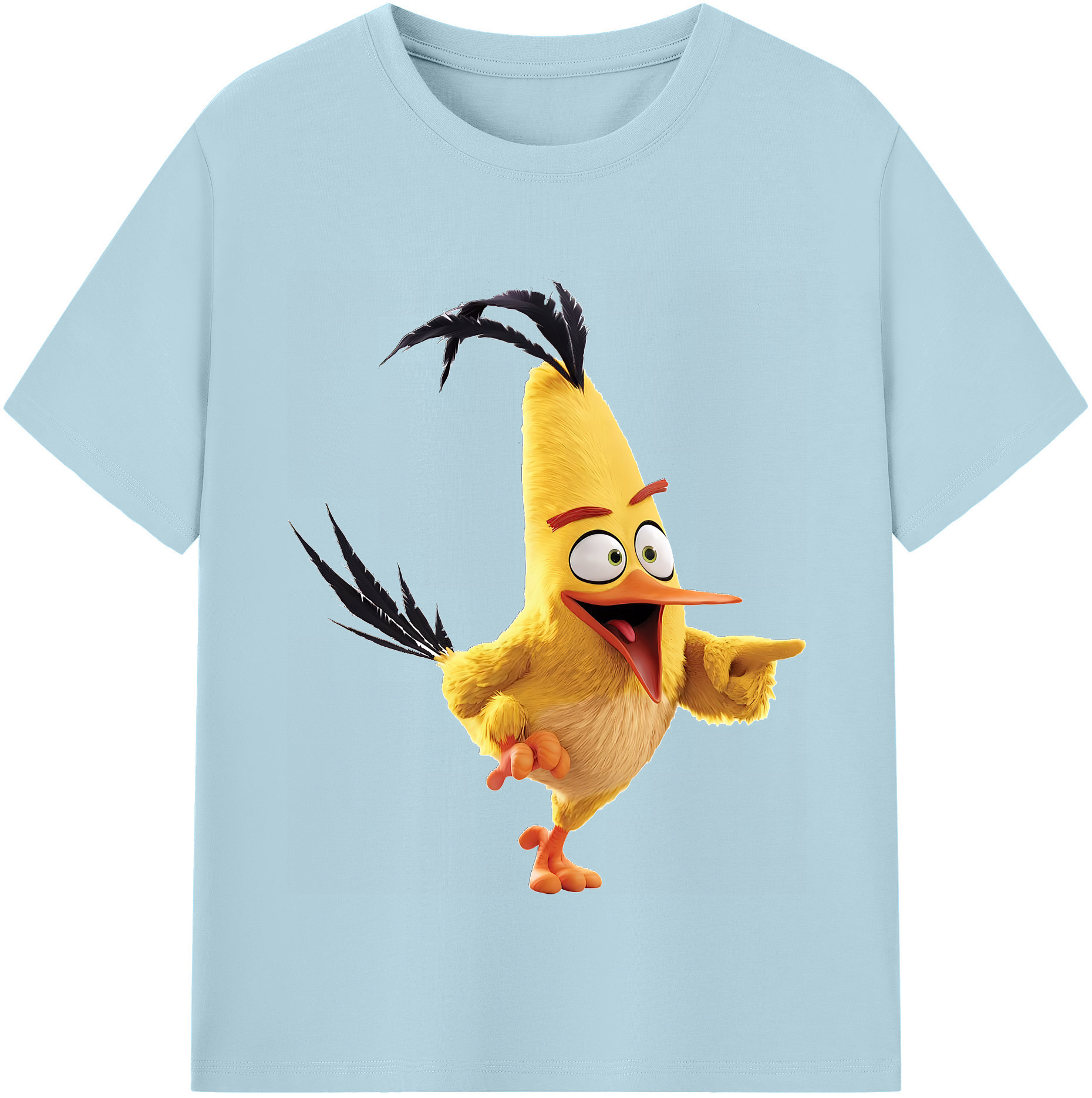 （画像用） Angry Birds アングリーバード 綿100％半袖Tシャツ（フロントプリント）